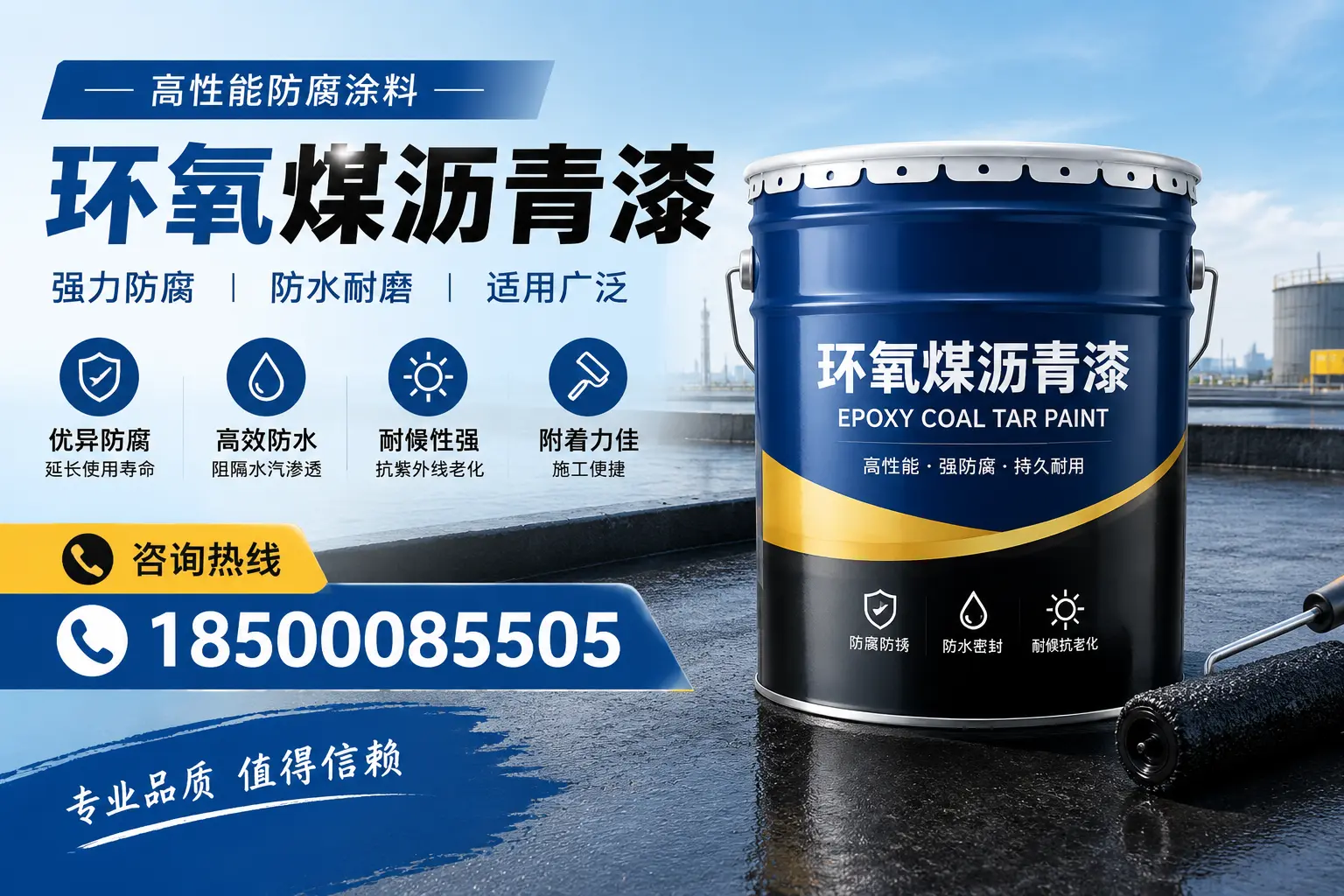 环氧煤沥青漆的主要成分与功能，邯山用户深度了解